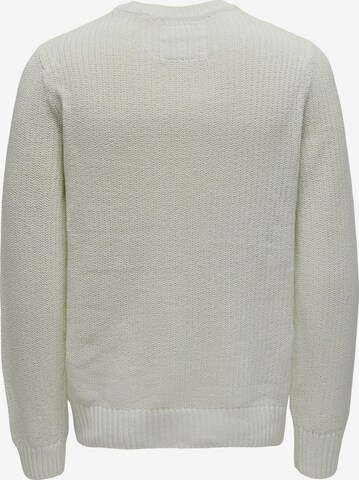 Only & Sons Sweter 'Dash' w kolorze biały