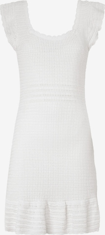 Pepe Jeans Knitted dress ' GESA ' in White: front