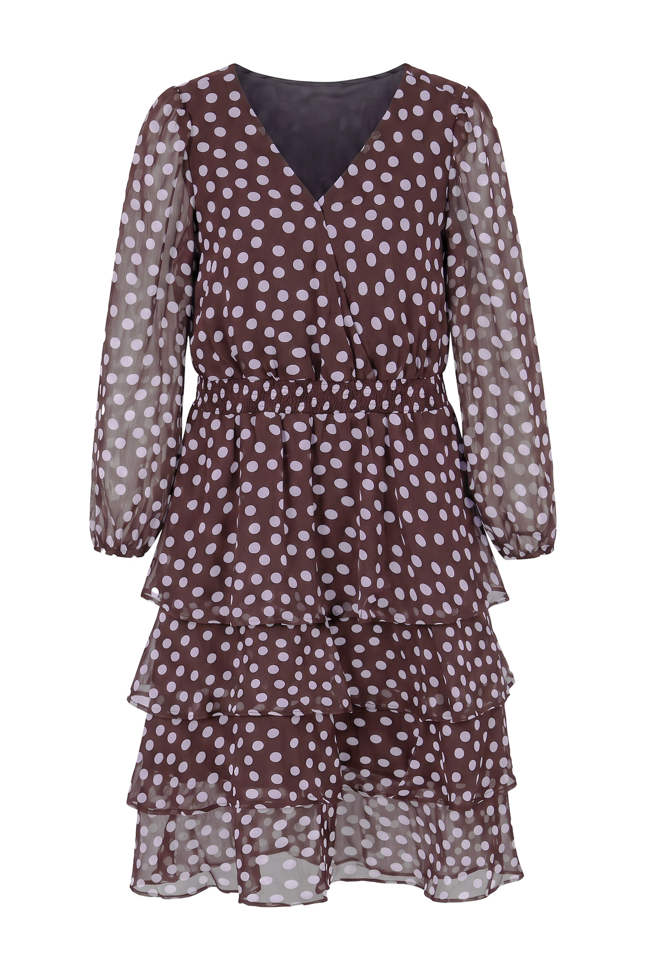 Studio Untold Dress in Brown: front