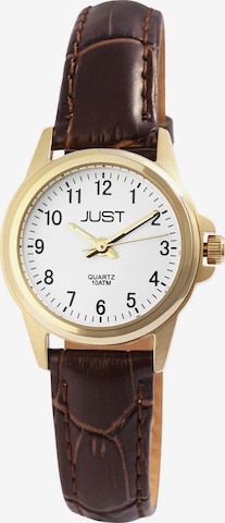 JUST Analog Watch 'Tessa, 10 ATM' in Brown: front