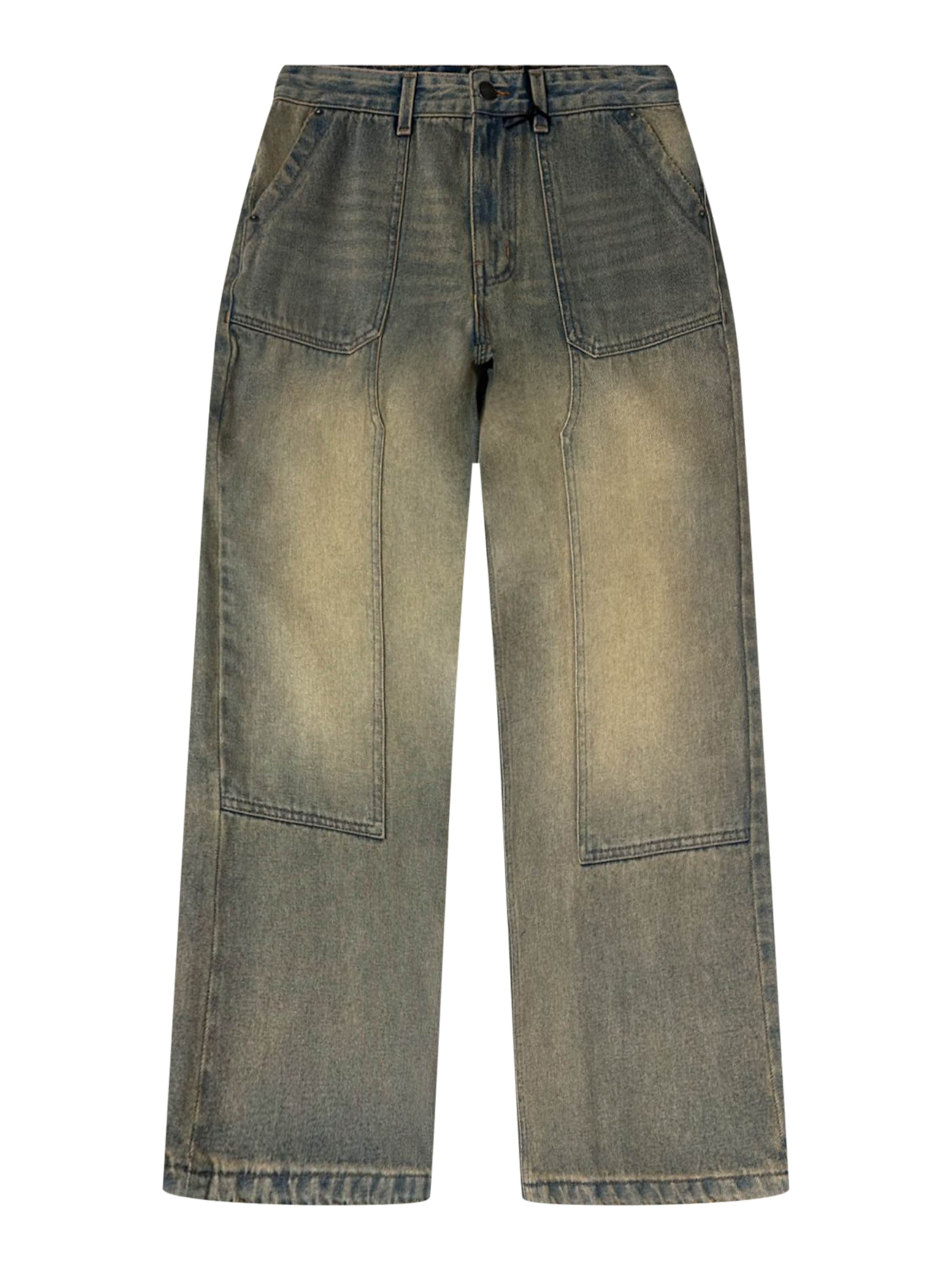 Good For Nothing Wide Leg Jeans i grå: forside