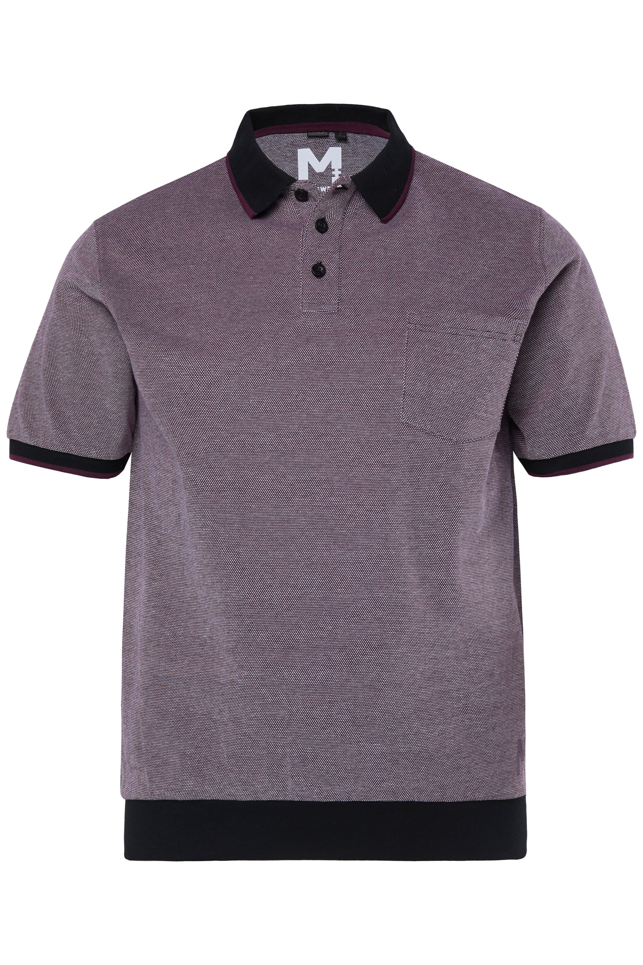 Men Plus Shirt in Lila: Vorderseite