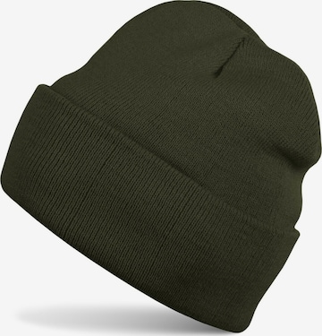 styleBREAKER Beanie 'Winter Strickmütze mit Krempe' in Green: front