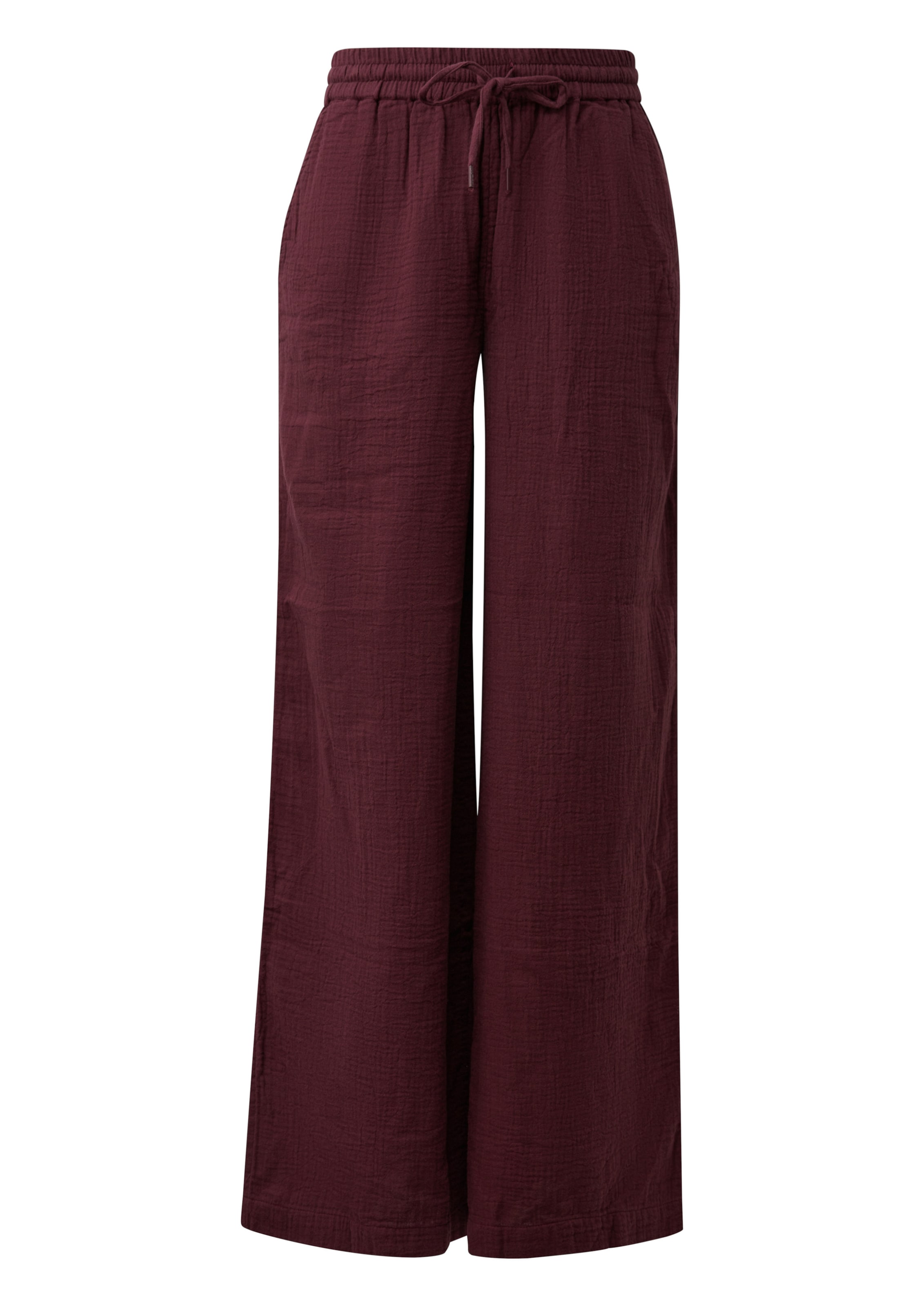 QS Wide leg Trousers in Red: front