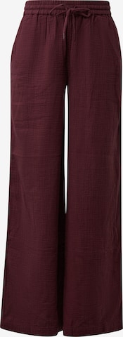 Wide Leg Pantalon QS en rouge : devant