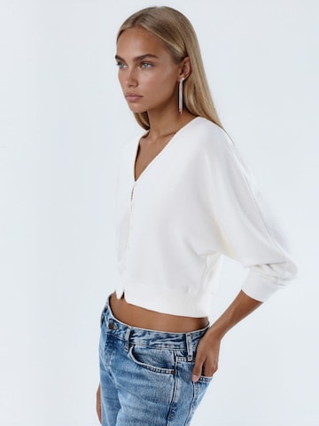 Busem Knit Cardigan in White