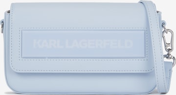 Borsa a spalla di Karl Lagerfeld in blu: frontale