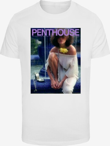 Merchcode T-Shirt 'Penthouse 1978' in Weiß: predná strana