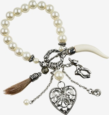 COLLEZIONE ALESSANDRO Bracelet 'Greta' in White: front