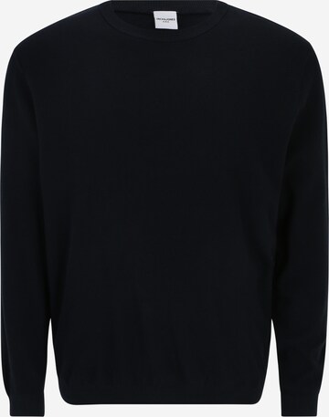 Jack & Jones Plus Sweater 'ROB' in Blue: front