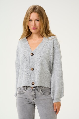 Cardigan 'CR Holiday' Cream en gris : devant