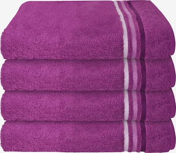 SCHIESSER Towel 'Skyline Color' in Purple: front