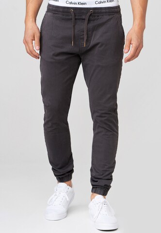 INDICODE JEANS Regular Broek ' Fields ' in Grijs: voorkant