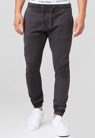INDICODE JEANS Regular Pants ' Fields ' in Grey: front