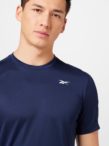 T-Shirt fonctionnel Reebok en bleu