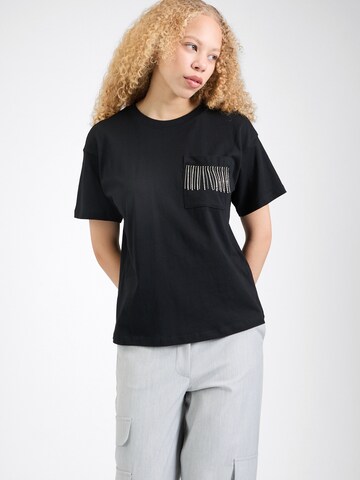 T-shirt 'ONLPOSH' ONLY en noir : devant