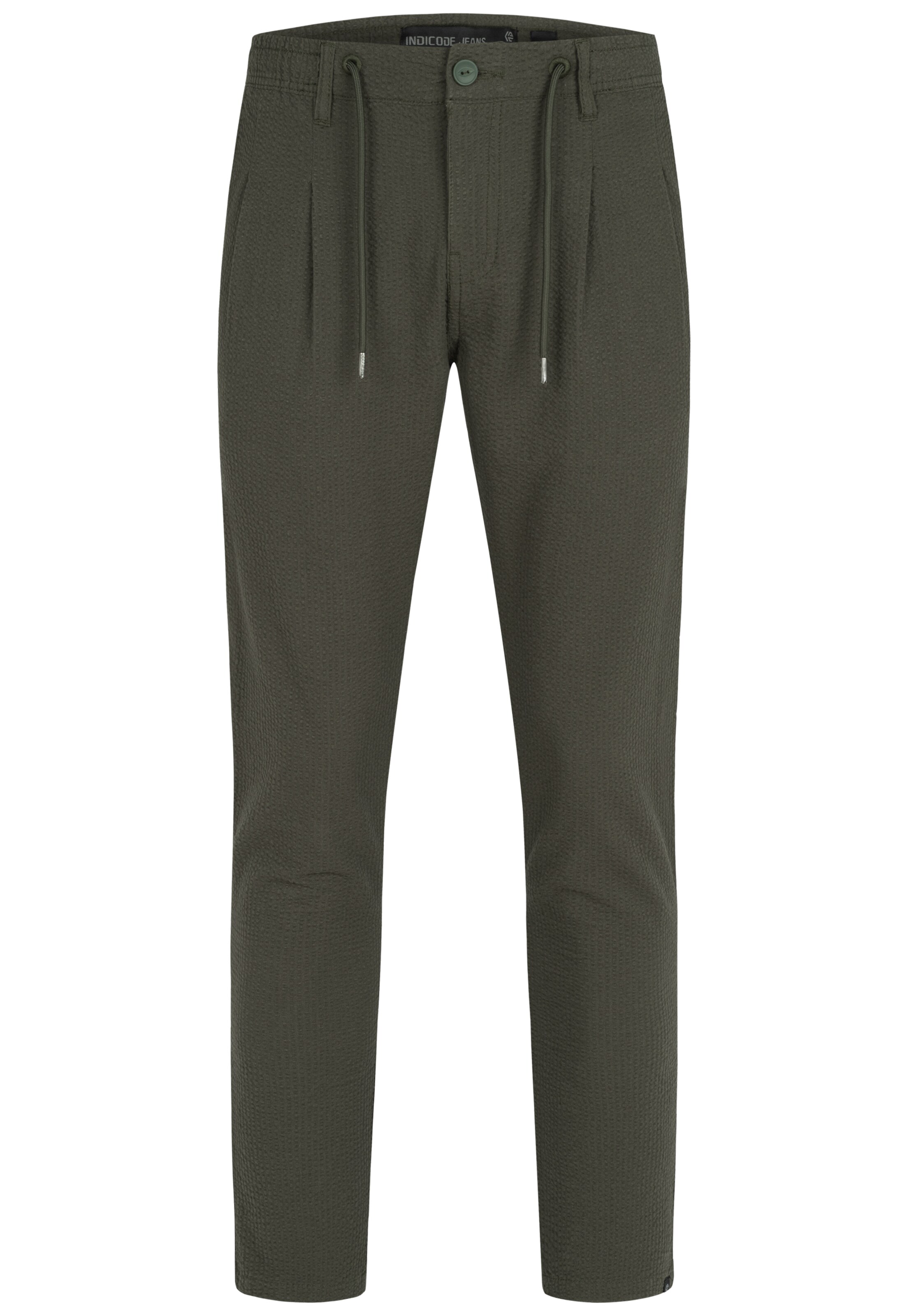 INDICODE JEANS Regular Broek &#x27;Webb&#x27; in Groen: voorkant