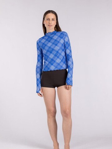 WALLIEN T-Shirt Badeanzug 'Rash Guard' in Blau