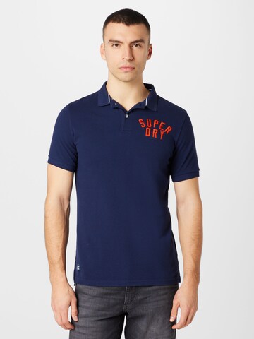 Superdry - Camisa em azul: frente