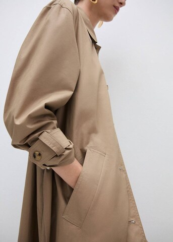 Manteau mi-saison 'Rec' MANGO en beige