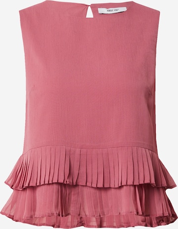 ABOUT YOU - Blusa em rosa: frente