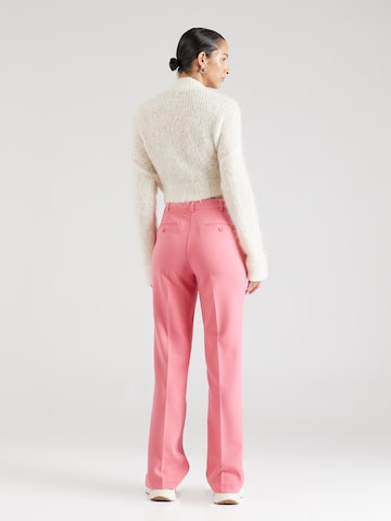 UNITED COLORS OF BENETTON Regular Trousers with creases in Pink
