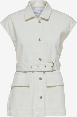 balta SELECTED Liemenė 'Vinnie': priekis