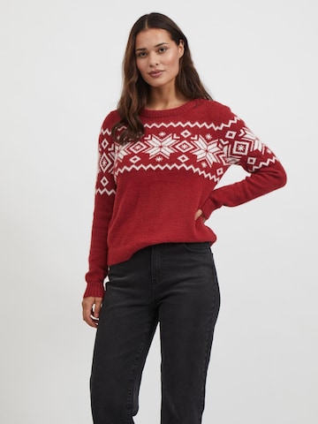 VILA Sweater 'Feami' in Red: front