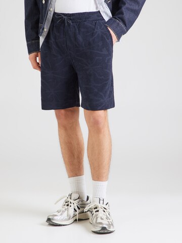 BOSS Обычный Штаны в Синий: спереди