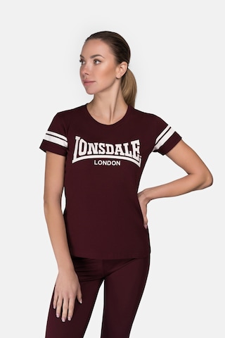 LONSDALE Shirt in Rood: voorkant