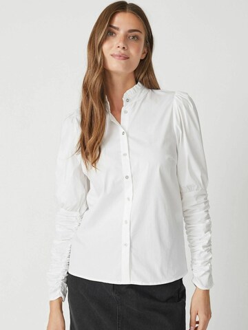 T-shirt 'SandyCC' co'couture en blanc