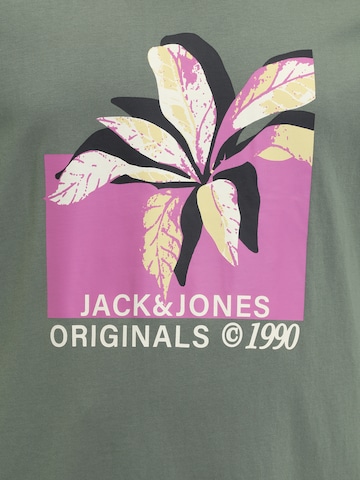 Jack & Jones Plus Тениска 'TAMPA' в зелено