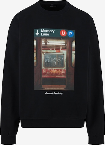 MT Upscale - Sweatshirt 'Memory Lane' em preto: frente