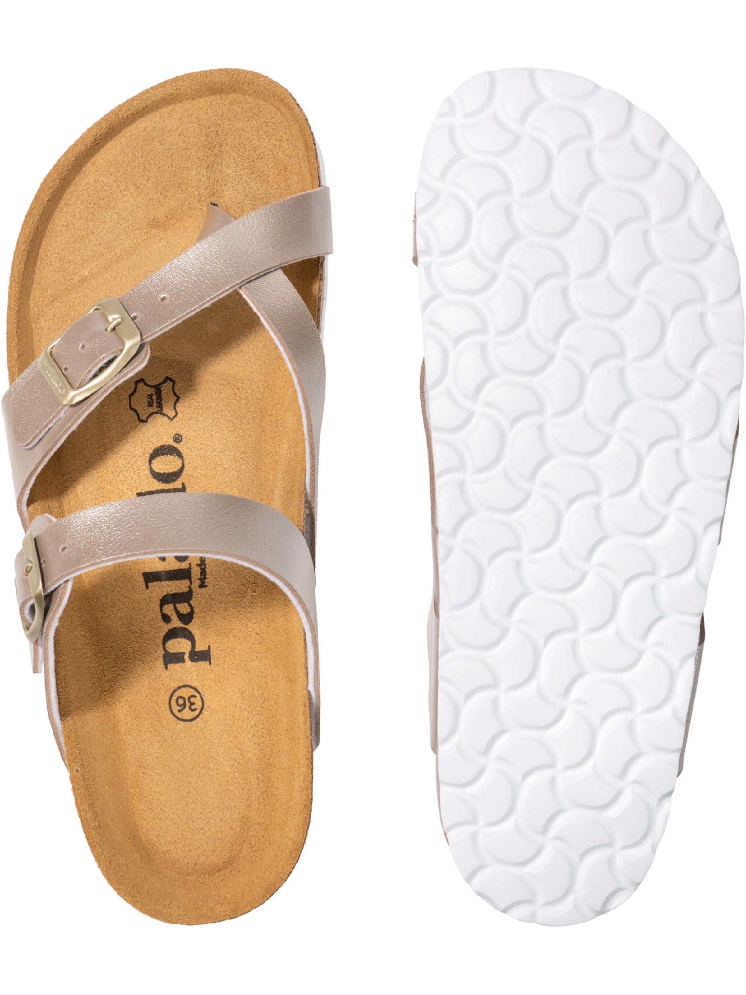 Mule 'Cres' Palado en beige
