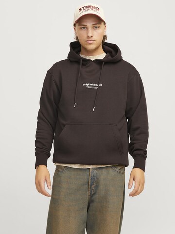 JACK & JONES Sweatshirt 'JORVesterbro' in Brown: front