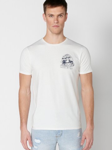 KOROSHI T-Shirt in Weiß