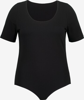 T-shirt Ulla Popken en noir : devant