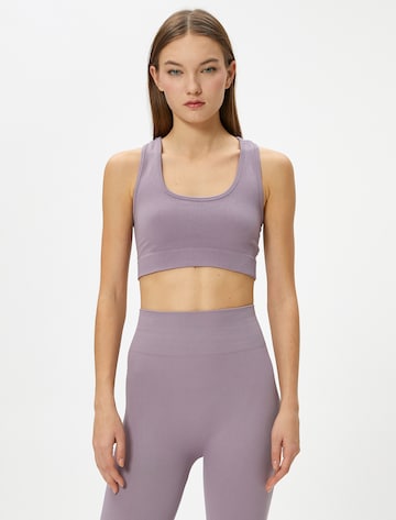 Koton Bralette Sports Bra in Purple: front
