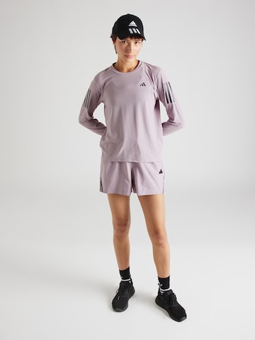 ADIDAS PERFORMANCE - Camisa funcionais 'Own The Run' em roxo