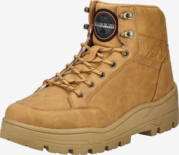 Bottes à lacets NAPAPIJRI en jaune : devant