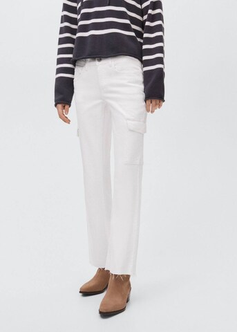 MANGO TEEN Regular Jeans in White: front