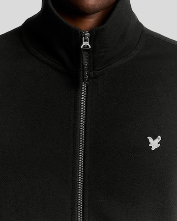 Lyle & Scott Sweatshirt 'Diagonal Weave' in Zwart