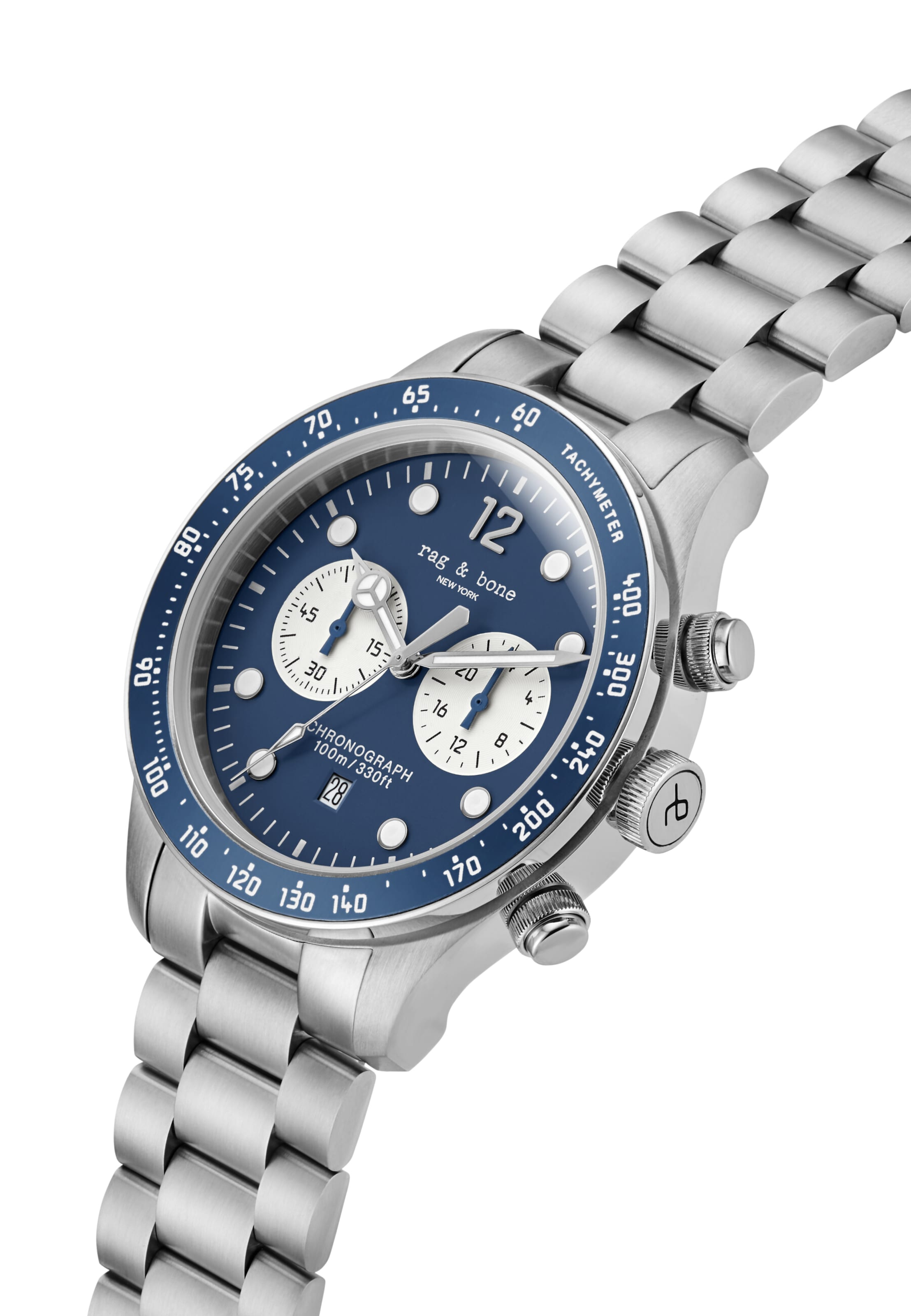 rag & bone Sports watch ' Reid  ' in Silver