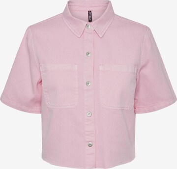 PIECES Blouse 'Blume' in Pink: front