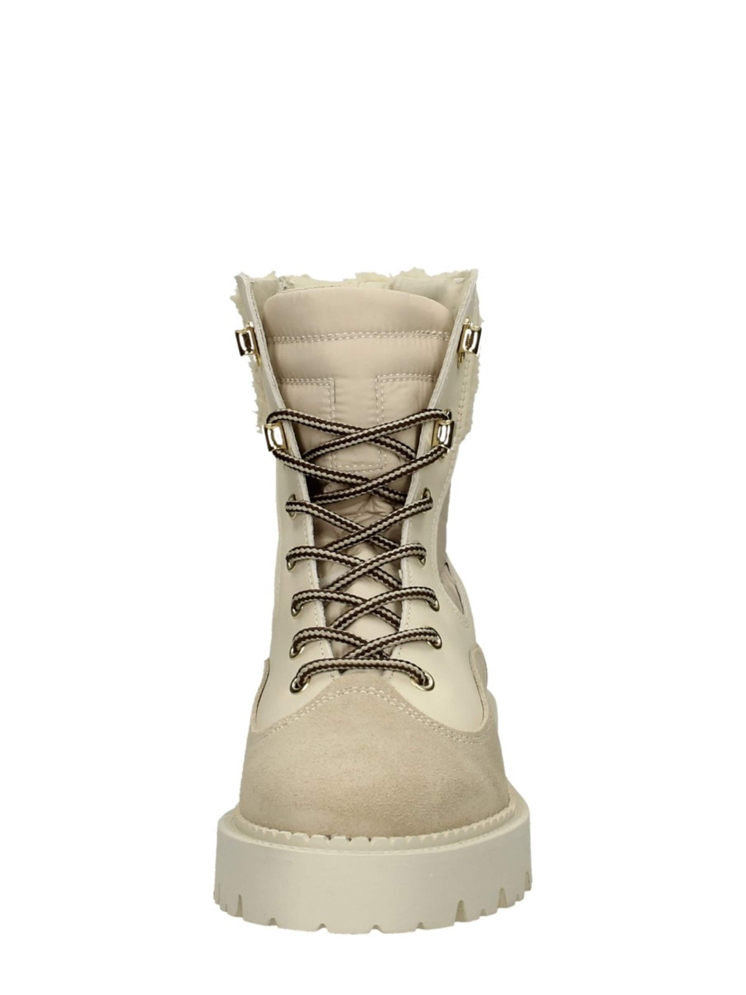 Tango Lace-Up Ankle Boots 'Bee Bold 61' in Beige
