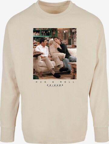 ABSOLUTE CULT Shirt 'Friends - Hug And Roll' in Beige: front
