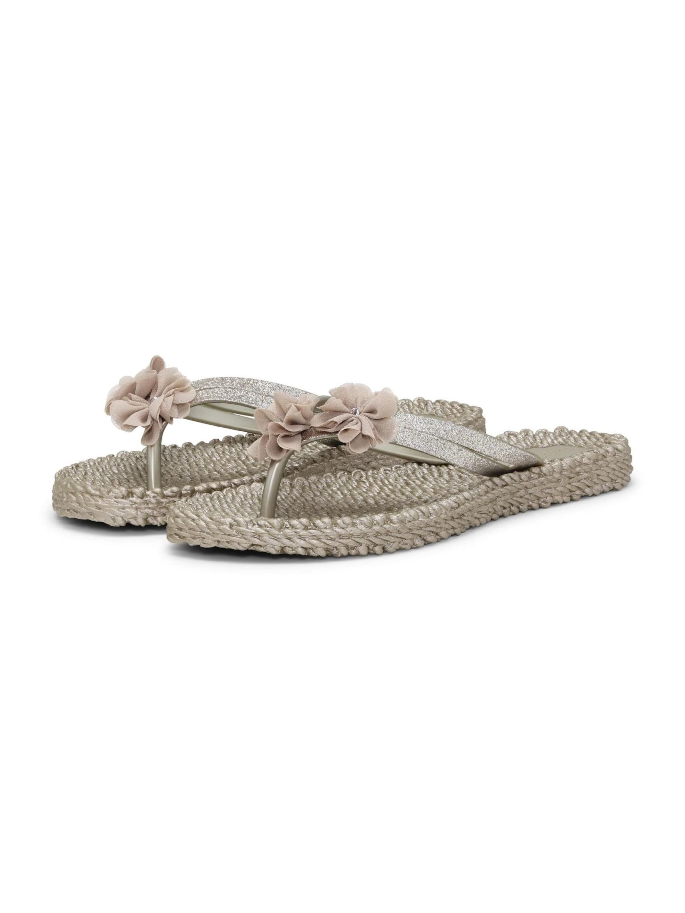 ILSE JACOBSEN T-bar sandals 'Cheerful18F' in Grey