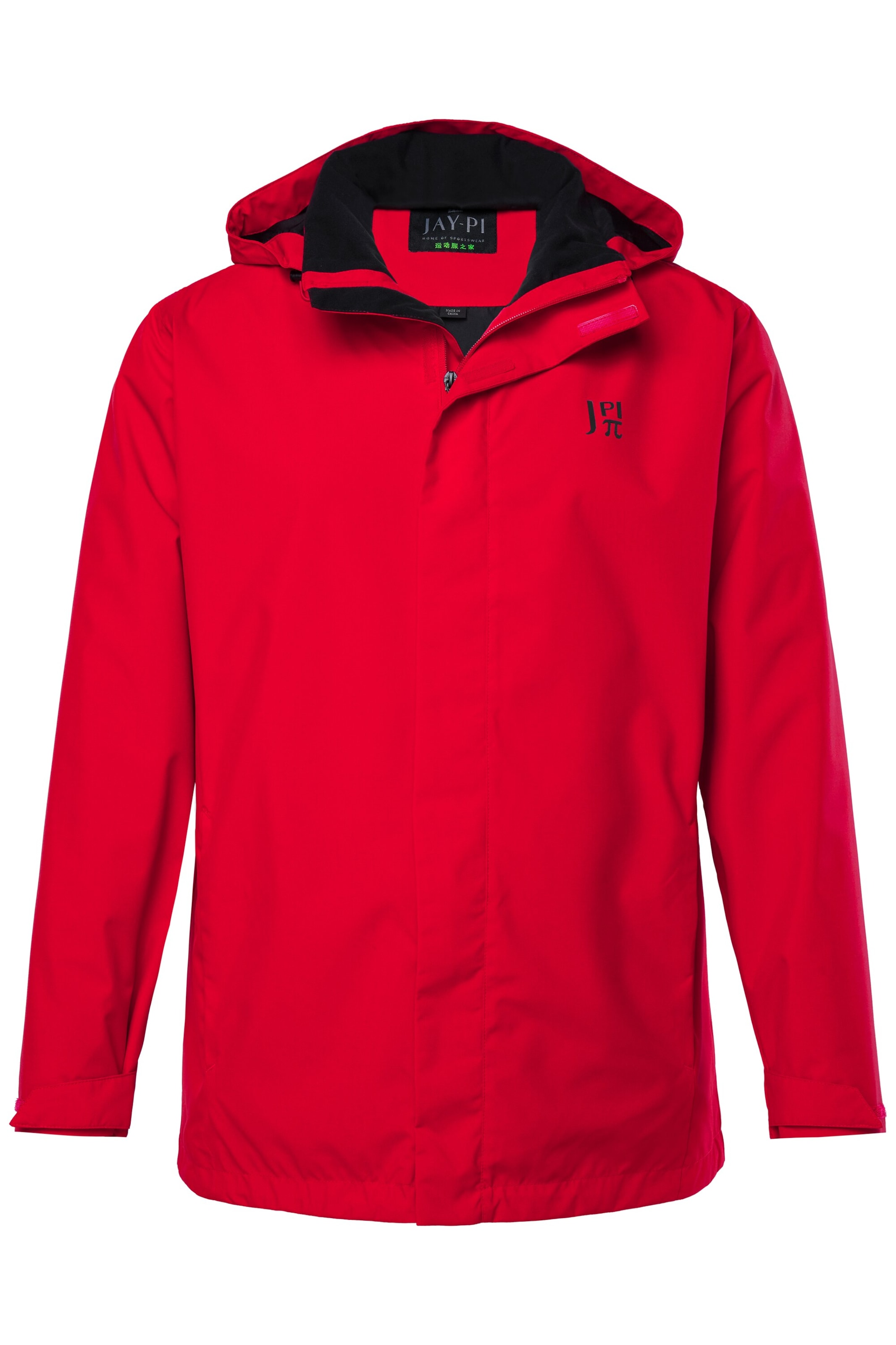 JAY-PI Weatherproof jacket in Red: front