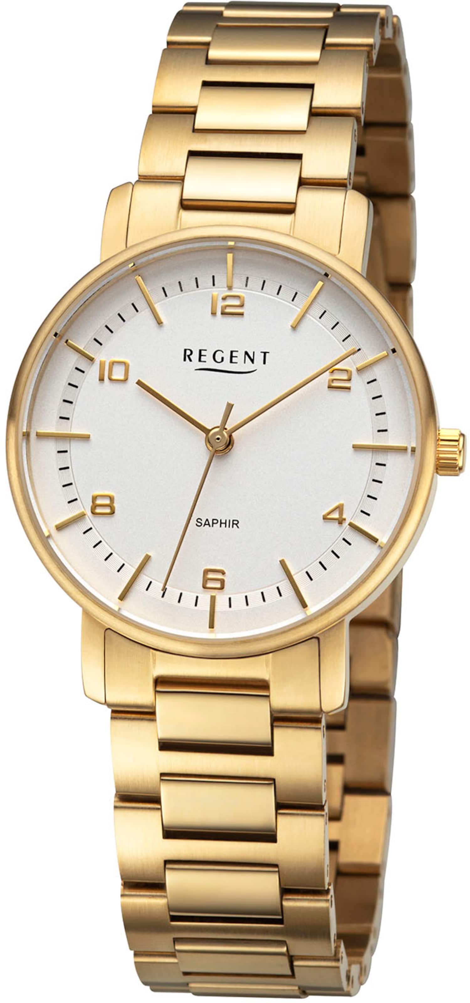 REGENT Analog Watch in Gold: front