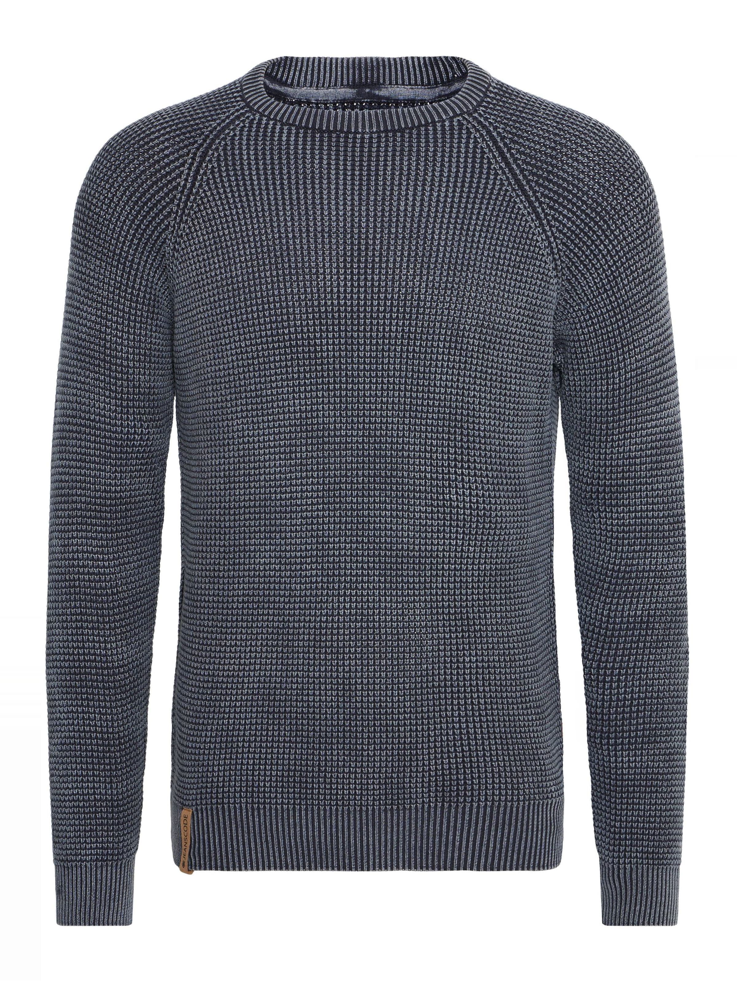 INDICODE JEANS Trui 'Rockford' in Blauw: voorkant